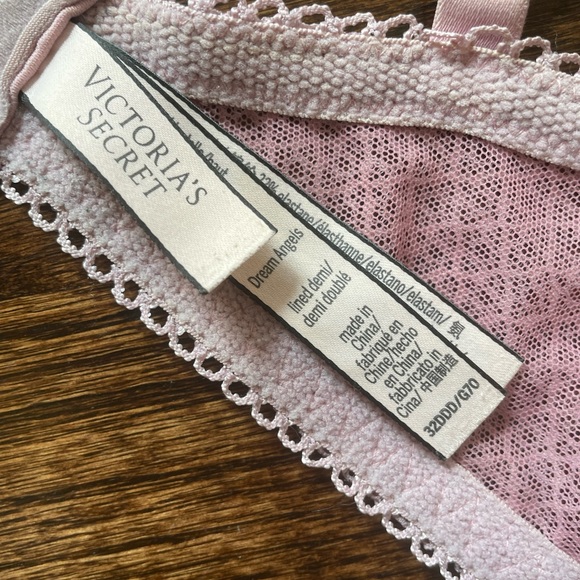 Victorias Secret Dream Angels Lined Demi 32DDD, pink - Picture 3 of 5